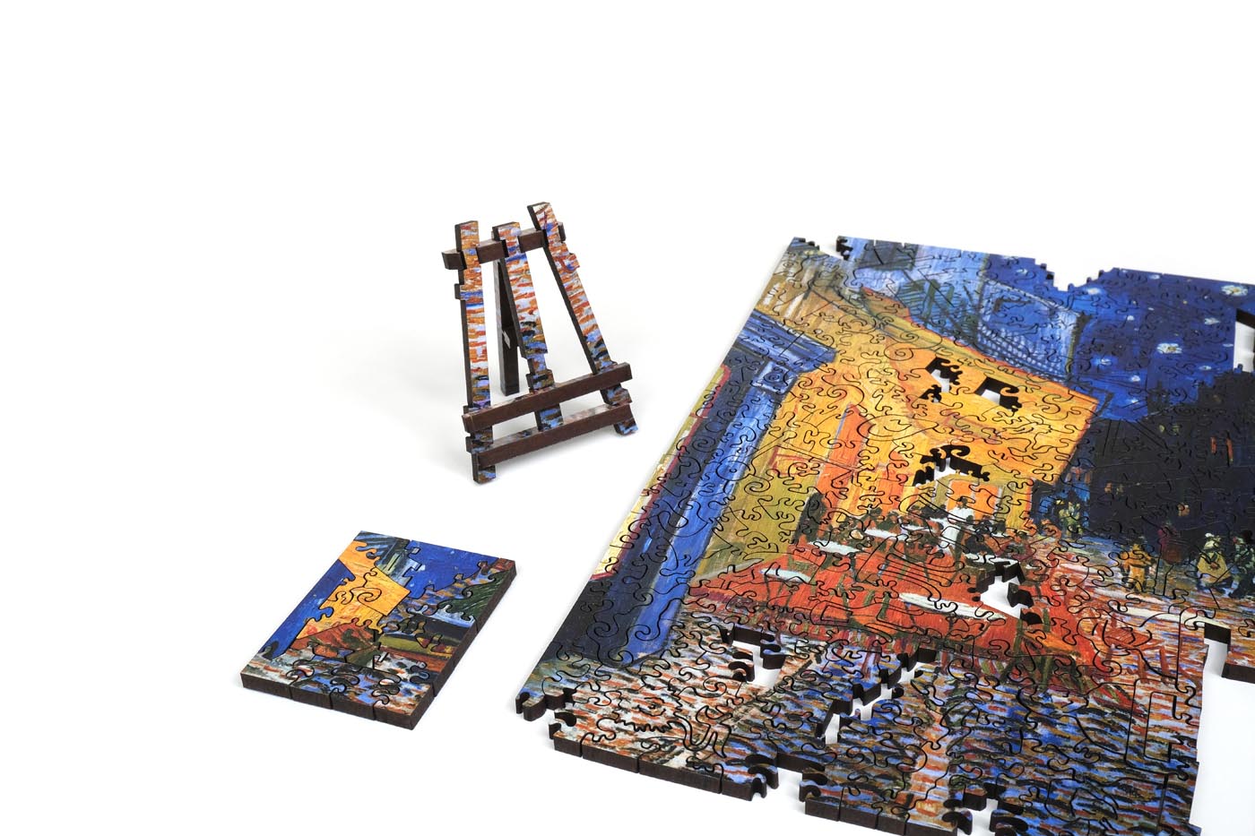 海裡魚 - 《名畫博物館》梵谷雙面木質拼圖