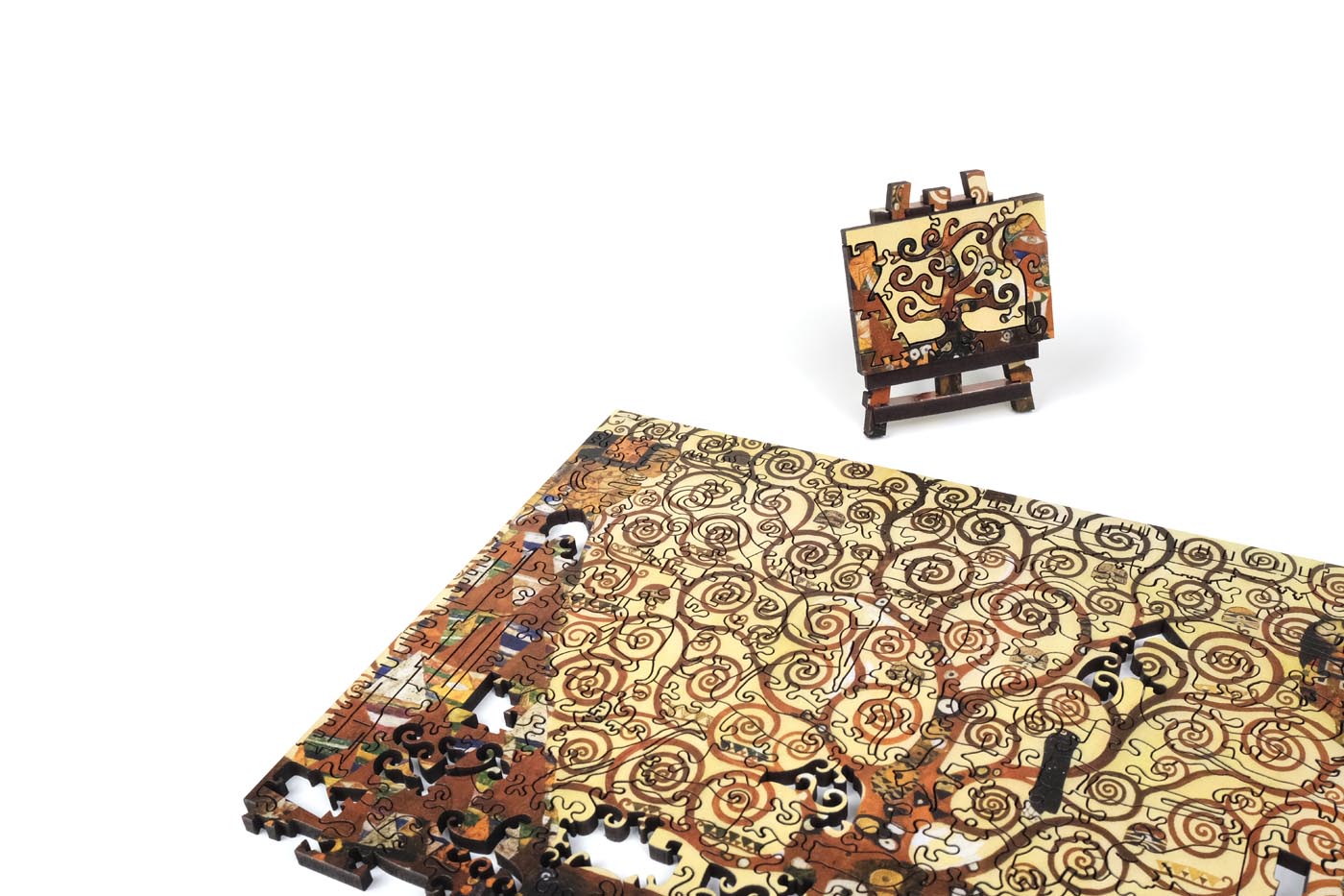 克林姆雙面木質拼圖