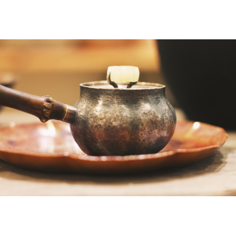 于誠製器 銀急須《簞瓢》