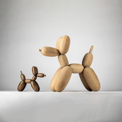 丹麥Boyhood - 氣球狗擺飾（橡木色）