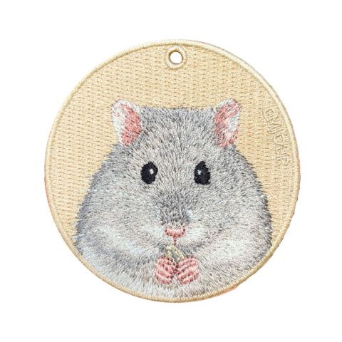 雙面刺繡吊飾（倉鼠）