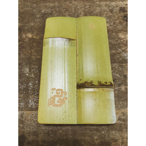 竹簡名片盒 青竹色