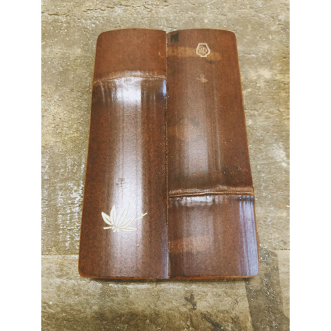 竹簡名片盒 燻竹色