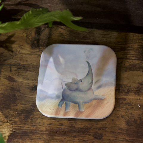 Anyu 昂首小象陶瓷杯墊