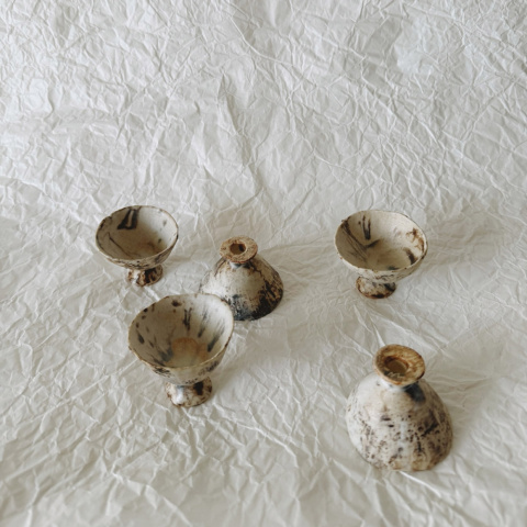 夢十九 - 岩霜 高腳小杯