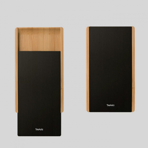 黑色燻竹名片盒