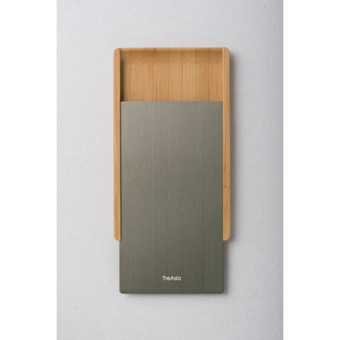 古銅綠色燻竹名片盒