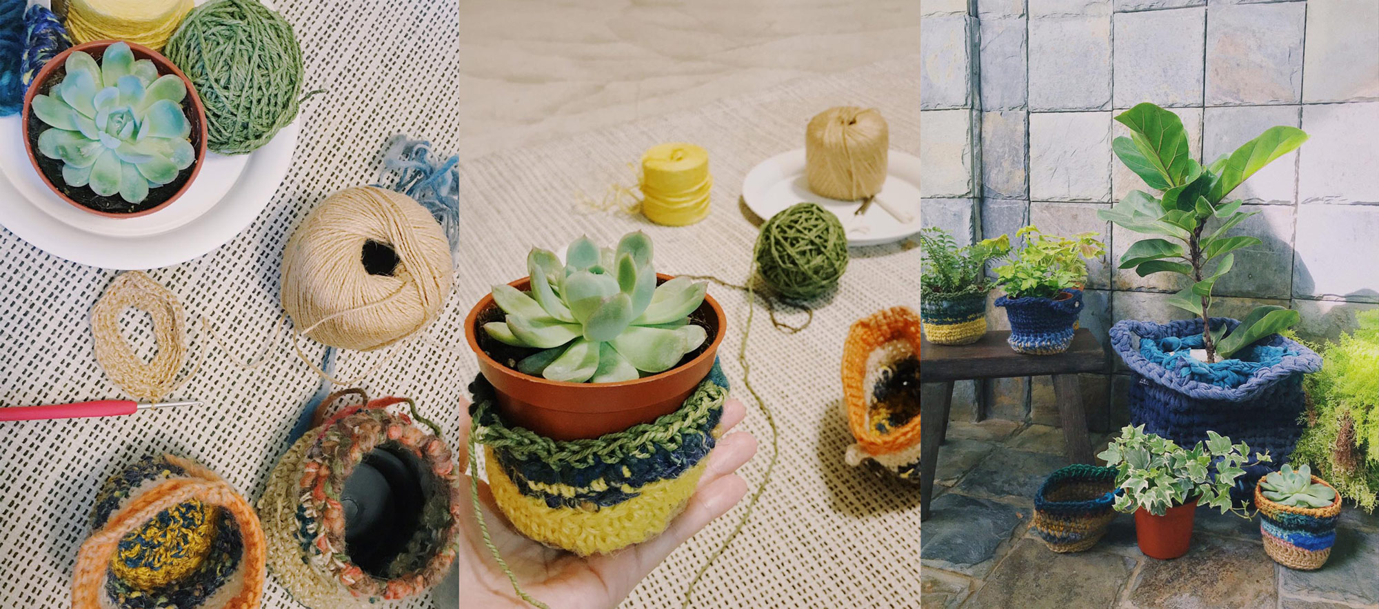 coldyoshi 鉤針編織 植栽套