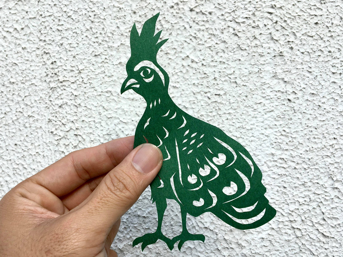 魏少君 紙雕創作課程 - 巴拉旺孔雀