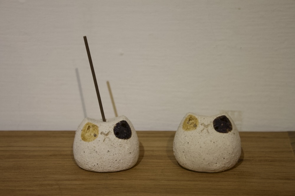 有貓氏陶 三花貓陶偶