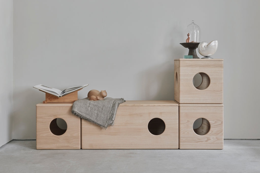 KARIMOKU CAT NEST 貓屋的堆疊功能性