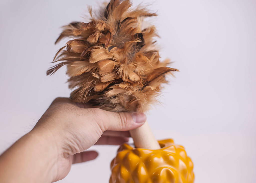 桌上型雞毛撣子 好運旺旺來