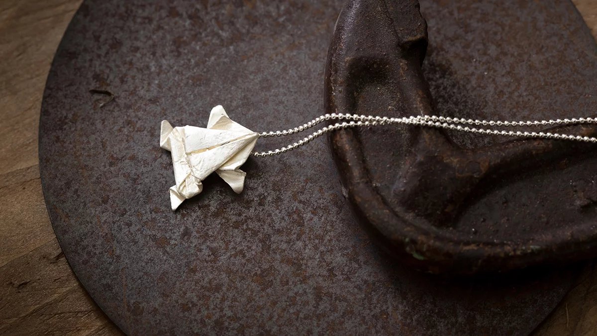 以覺學 - 《小摺學系列》純銀蛙項鍊