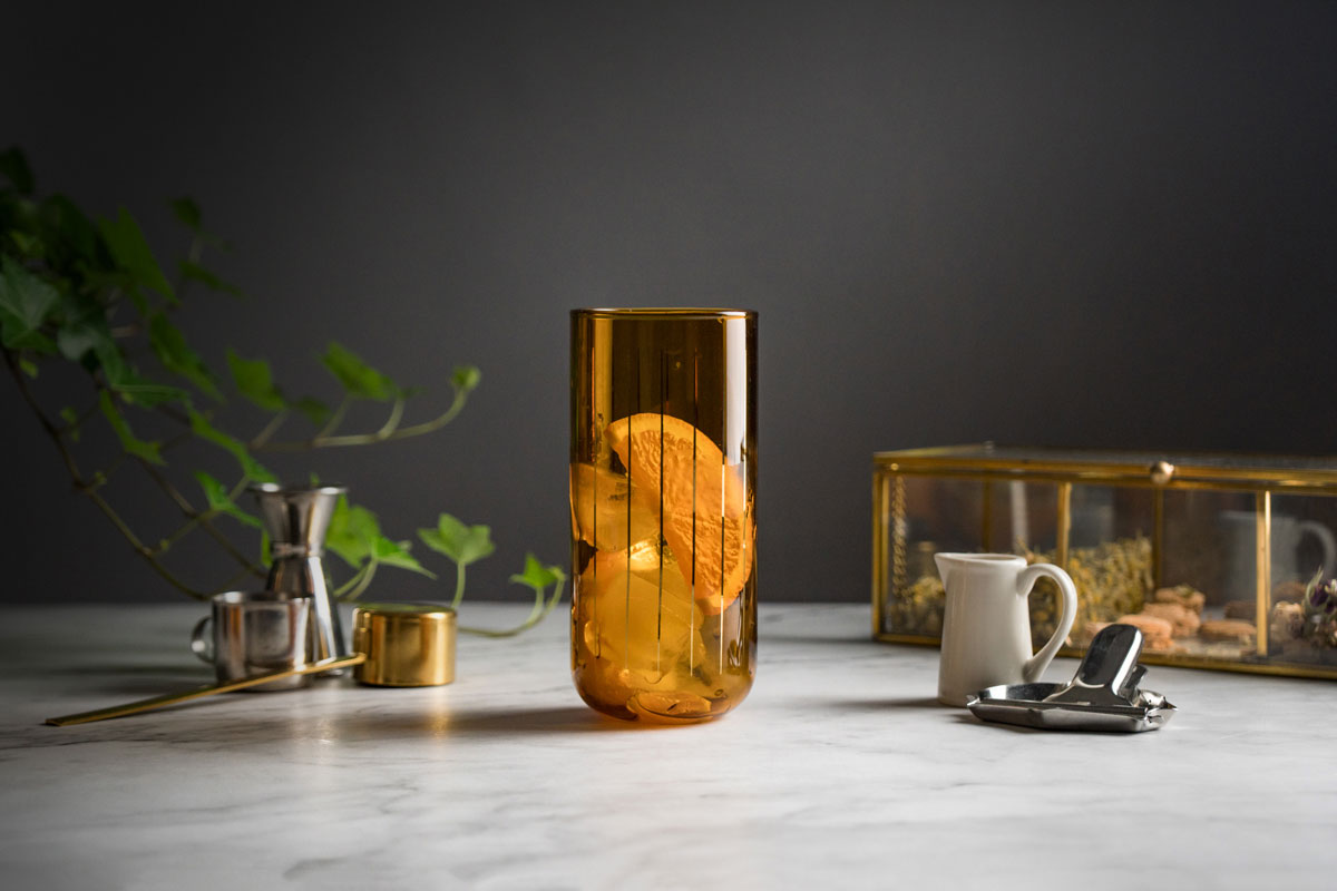 HANSCHIU AMBER 琥珀金箔玻璃杯