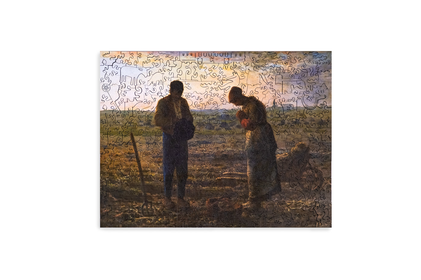 《名畫博物館》米勒雙面木質拼圖