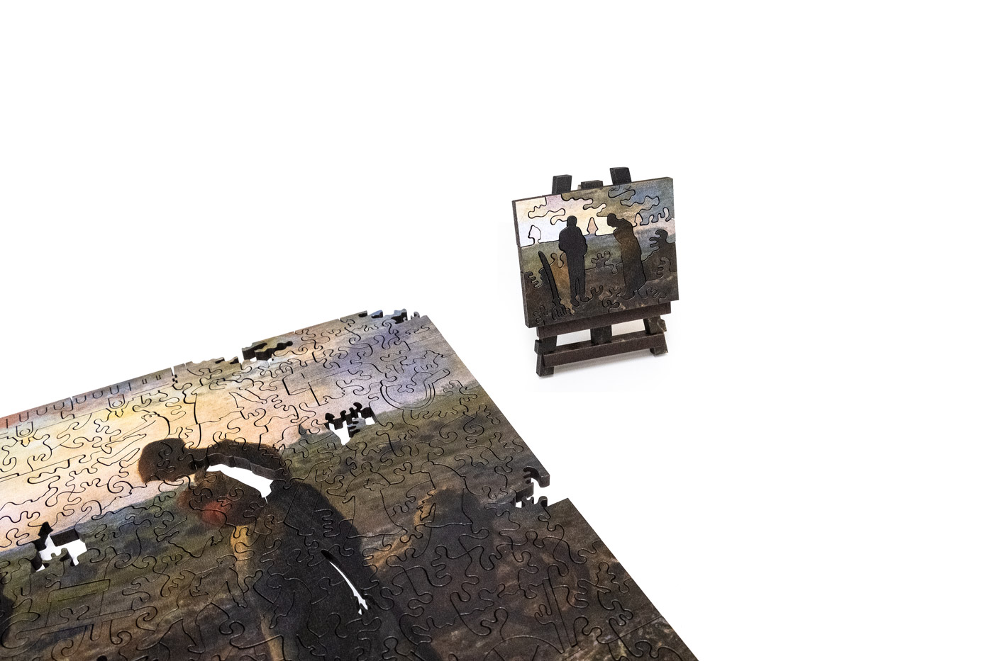 《名畫博物館》米勒雙面木質拼圖