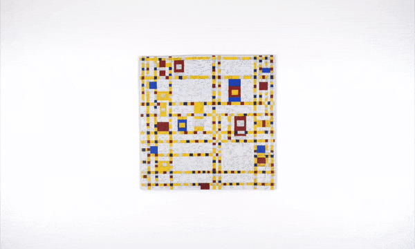 《名畫博物館》蒙德里安雙面木質拼圖