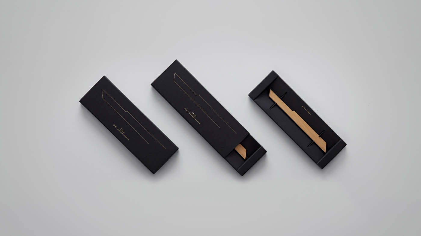 ONE2 燻竹拆信刀尺 