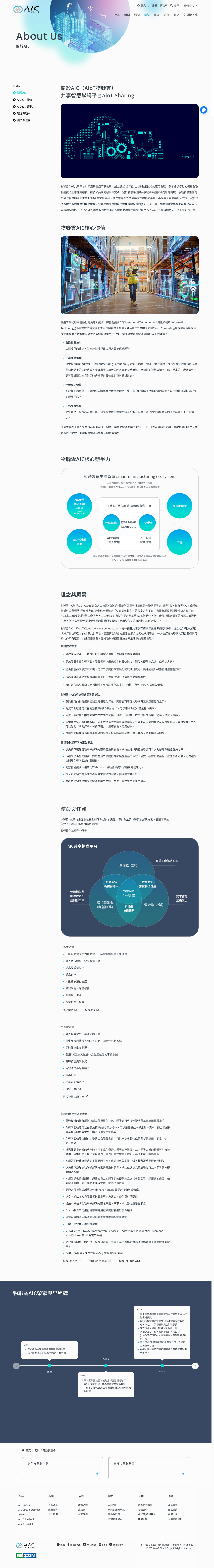 台北 AIoT Cloud 網站設計
